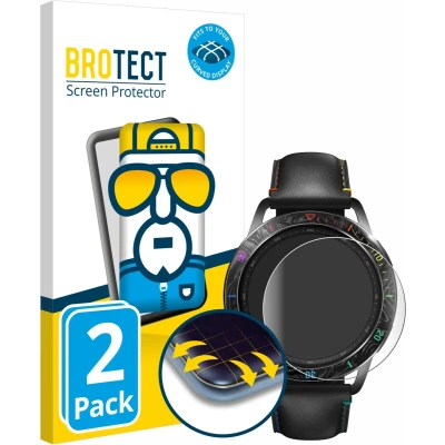 Afbeelding van BROTECT Screenprotector voor Xiaomi Watch S3 Folie Beschermfolie transparant volledig dekking (2 Stuks)