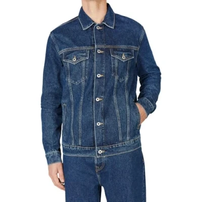 Afbeelding van Pepe Jeans Regular Spijkerjas, Heren, Maat: XL, Medium rigid stone wash