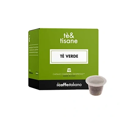 Afbeelding van 80 capsules compatibel met Nespresso Green Tea Earl Grey Il Caffè Italiano