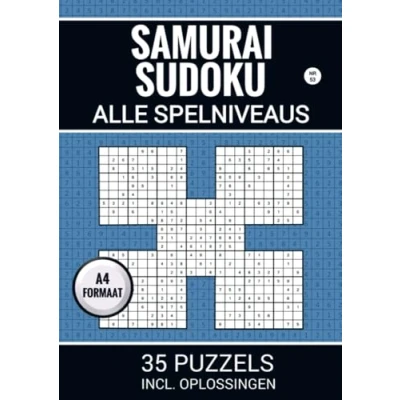 Afbeelding van Samurai Sudoku Alle Spelniveaus 35 Puzzels Incl. Oplossingen Nr. 53