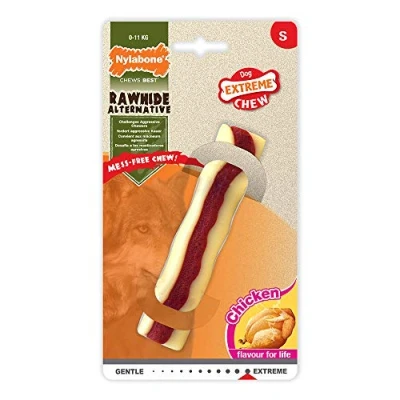 Afbeelding van Nylabone Extreme kauwbot Veilig Alternatief voor Rawhide Kipsmaak Small of Extra Large