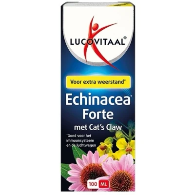 Afbeelding van Lucovitaal Echinacea Forte met Cat&#039;s Claw Druppels 100ML