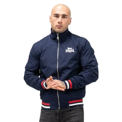 Afbeelding van Lonsdale Heren Jas Slim Fit NEWDIGATE, Marine/Wit/Rood, L