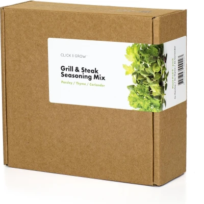 Afbeelding van Click &amp; Grow Steak kruidenmix 3 x verschillende kruiden