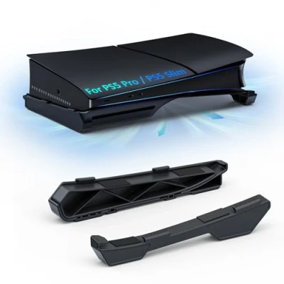 Afbeelding van NexiGo Horizontale standaard voor nieuwe PS5 Slim Console, minimalistisch ontwerp, basisstandaard accessoires, compatibel met PlayStation 5 Disc &amp; Digital Editions, zwart