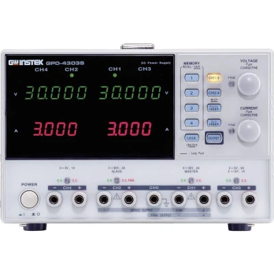 Afbeelding van GW Instek GPD 4303S Labvoeding, regelbaar 0 30 V/DC 3 A 195 W USB Op afstand bedienbaar Aantal uitgangen: 4 x