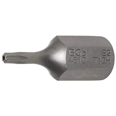 Afbeelding van BGS 4610 Bit 10 mm (3/8&quot;) buitenzeskant T profiel (voor Torx) met boring T10