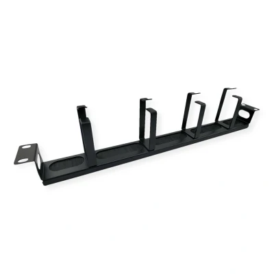 Afbeelding van VALUE 19&quot; Frontplatte, 4Ösen Typ G, Kabeldurchführung (Bürste), schwarz