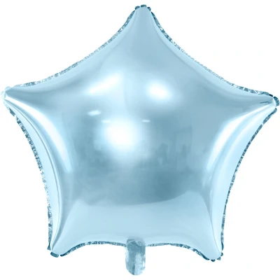 Afbeelding van Helium Ballon Ster Lichtblauw 48cm per stuk