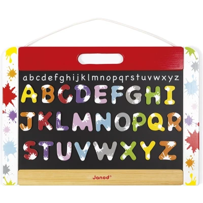 Afbeelding van Janod dubbelzijdig wandschoolbord splash