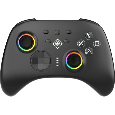 Afbeelding van Deltaco Gaming Draadloze RGB Controller voor Nintendo Switch, PC &amp; Mobile 2.4G + Bluetooth 5.1 Zwart