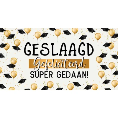 Afbeelding van Kaart Geslaagd SGP36 C gefeliciteerd super gedaan