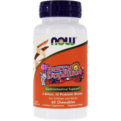 Afbeelding van Now Foods BerryDophilus 60 Chewables