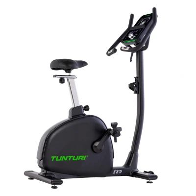 Afbeelding van Tunturi Signature E60 Hometrainer Ergometer &amp; Servomotor Bluetooth Fitnessfiets met 26 trainingsprogramma&#039;s Lage instap Verzwaarde pedalen Comfort plus zadel