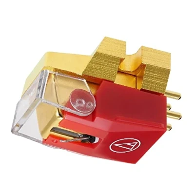Afbeelding van Audio Technica Dual Moving Magnet stereo element met Microlinear naald Rood