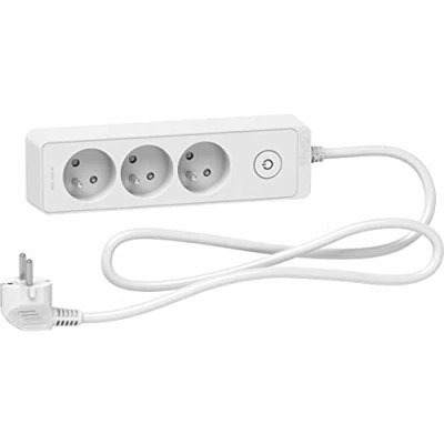 Afbeelding van Schneider Electric SC5ST9331W stekkerdoos, 3 stopcontacten, 2P+T, wit, 1,5 m