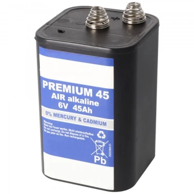 Afbeelding van 45000mAh 4R25, 430 blokbatterij, type 4R25C batterij, lampbatterij 6 volt 45Ah