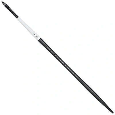 Afbeelding van Winsor &amp; Newton 5085002 Artists penseel, gemaakt van synthetisch haar voor acrylverf en olieverf, vormvast duurzaam Filbert penseel kort lange Steel Nr. 2,