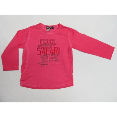 Afbeelding van dirkje, meisjes , t shirt lange mouw hard roze safari 6 jaar 116