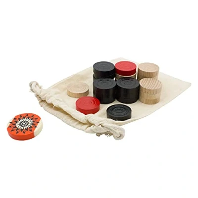 Afbeelding van GICO Carrom MB Toernooi Extra Class Striker Complete set met stenen 2104