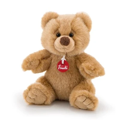 Afbeelding van Trudi Trudini knuffel Teddybeer 12 cm Hoge kwaliteit pluche Knuffelbeer voor jongens en meisjes Beige 12x12x9 maat XS