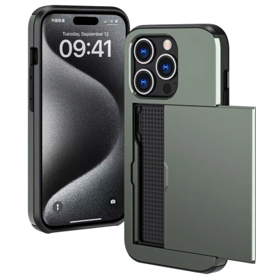 Afbeelding van Apple iPhone 15 Pro Hoesje Kunststof iMoshion Hardcase/Backcover Donkergroen Telefoonhoesje