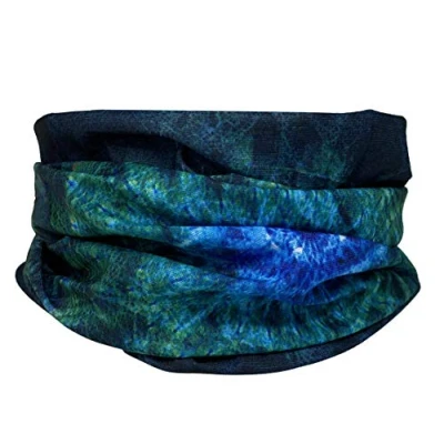 Afbeelding van Unisex naadloze multifunctionele hoofddeksels Bandana sjaal elastische buis Magische hoofdband Gaiter Balaclava Snood gezichtsmasker UV residentie (Blauwe One Eye Print)