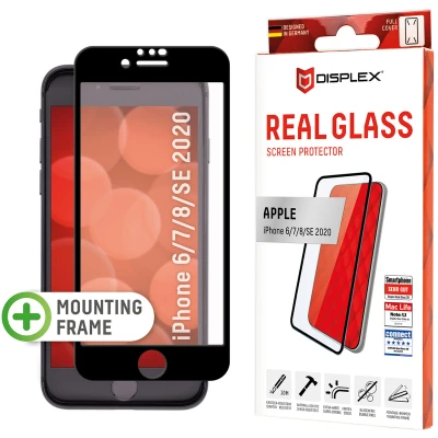 Afbeelding van Screenprotector Apple iPhone SE (2022): Displex Real Glass FC