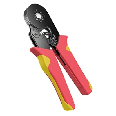 Afbeelding van Afeld Elektro krimptang voor adereindhulzen, 0,25 mm² 10 mm², elektriciens, krimptool, zelfinstellend, elektrisch gereedschap