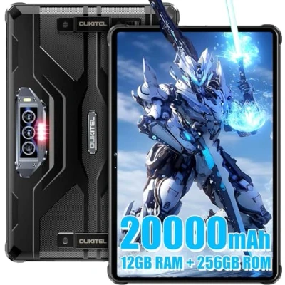 Afbeelding van Oukitel RT8 Rugged Tablet 11 inch FHD+, 20.000 mAh accu, processor Helio G99, 12 GB + 256 (TF 1 TB) robuuste tablet, 48 MP 32 camera Android 13 IP68/IP69K waterdicht OTG/GPS/NFC/oranje