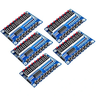Afbeelding van 5pcs TM1638 Module Key Display 8 Bit Digital LED Tube