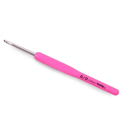 Afbeelding van Frida&#039;s Wollhaus Tulip Etimo Rose haaknaald, comfortabele grip, gladde punt gripvast, 11 maten (3,5 mm)