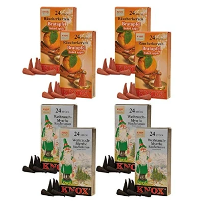 Afbeelding van Knox set van 4 wierookkegels, 2 stuks, Made in Germany, Mix 3 (Kerstmis))