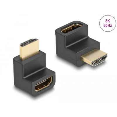 Afbeelding van High Speed HDMI with Ethernet Adapter Stecker zu Buchse gewinkelt 8K 6