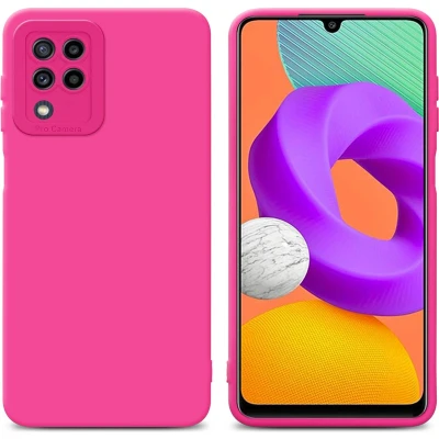 Afbeelding van Cadorabo Hoesje geschikt voor Samsung Galaxy M22 / M32 4G in FLUID HOTPINK Beschermhoes TPU silicone Cover Case
