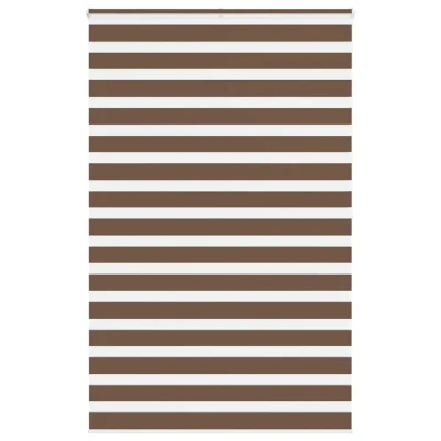 Afbeelding van Zebra rolgordijn 140x200 cm stofbreedte 135,9cm polyester bruin