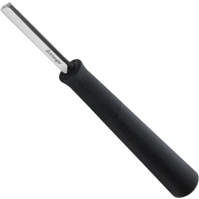 Afbeelding van Triangle Professioneel Kerf en Decoreermesje Rechthoekig RVS 14 cm Zwart