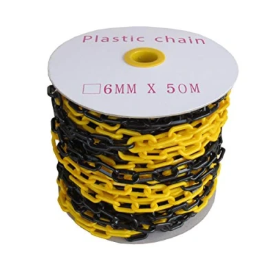 Afbeelding van SNS SAFETY LTD Kunststof ketting vergrendeling 6 mm (geel zwart, 50 meter)