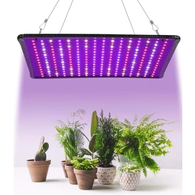 Afbeelding van led plantenlamp, volledig spectrum, groeilamp, spectrum met uv IR plantenlamp 1,25 meter kabel voor kamerplanten en kas, groenten bloementeelt kweektent, 60 x cm