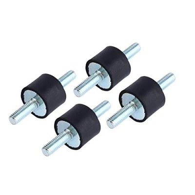 Afbeelding van M6 Rubber Buffer Anti Vibration Schokdemper, 4 stuks isolatiedragers 20 x 15, keylon isolator van rubber, trillingsdempend voor luchtcompressor met schroeven