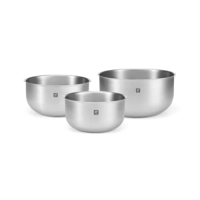 Afbeelding van ZWILLING Prep Kommenset, 3 delig, 18/10 roestvrij staal, slakom, mengkom, diameter: 17, 21 en 25 cm