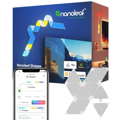 Afbeelding van Nanoleaf Shapes Mini Triangles Uitbreidingsset 10 stuks (Excl. voedingskabel)