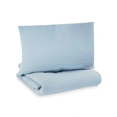Afbeelding van JULIUS ZÖLLNER Beddengoed mousseline denim 100 x 135cm