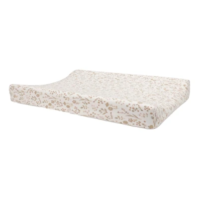 Afbeelding van Jollein Aankleedkussenhoes Jersey 50x70cm Zachte Hoes Baby Aankleedkussen Bloomy