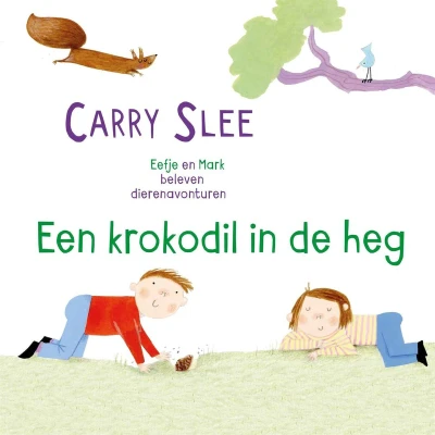 Afbeelding van Een krokodil in de heg