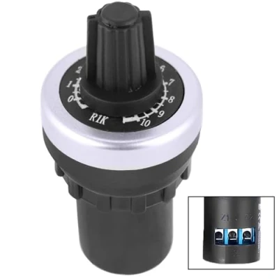 Afbeelding van Litensh LA42DWQ 22mm 1 K gouverneur Rotary Potentiometer Pot Inverter Converter Weerstand Variabele Snelheid Drive Schakelaar, ohm)