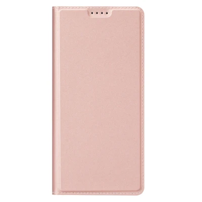Afbeelding van Samsung Galaxy S24 Hoesje Kunstleder Dux Ducis Bookcase Rosé goud Telefoonhoesje
