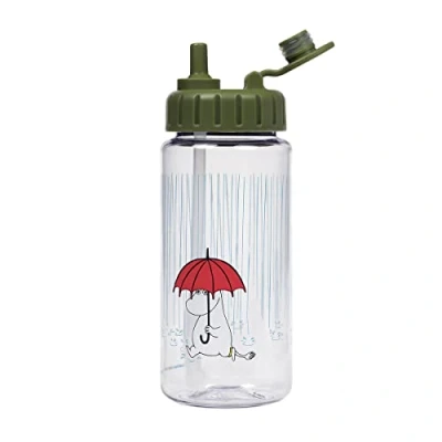 Afbeelding van Moomin Kleine dag drinkfles voor kinderen met geïntegreerd rietje polypropyleen sport en school vaatwasmachinebestendig BPA vrij motieven 350 ml