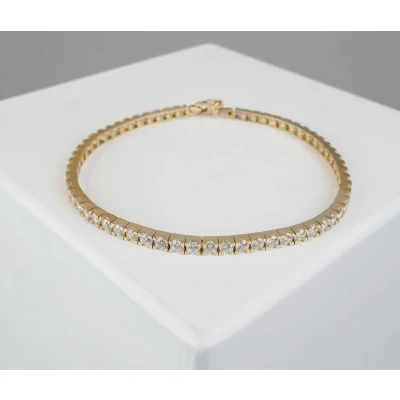Afbeelding van Christian gouden zirkonia armband