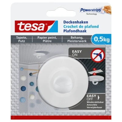 Afbeelding van Plafondhaak Tesa behang en pleisterwerk zelfklevend 500gr